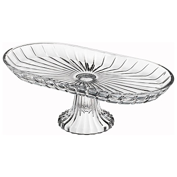 БЛЮДО НА НОЖКЕ ОВАЛЬНОЕ 33Х16Х12 СМ