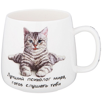 КРУЖКА LEFARD "БЕРИ КОТА" 400 МЛ (КОР=24ШТ.)