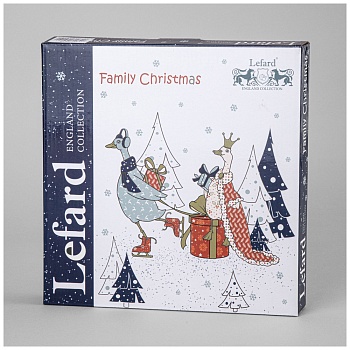 ТАРЕЛКА ОБЕДЕННАЯ LEFARD "FAMILY CHRISTMAS" 25 СМ (КОР=24ШТ,)