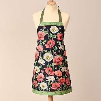 ФАРТУК "МАКИ",ЧЁРНЫЙ, 60Х70 СМ 100% ХЛОПОК,ТВИЛ