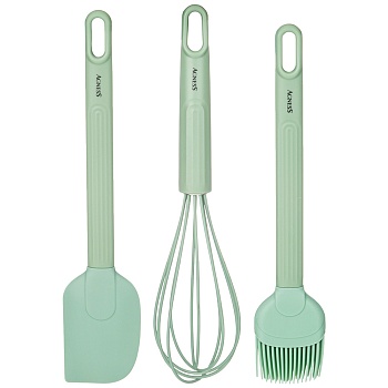 НАБОР: ВЕНЧИК, ЛОПАТКА, КИСТОЧКА AGNESS, 3 ПРЕДМЕТА (МАЛ=12ШТ)