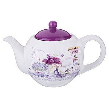 ЧАЙНИК AGNESS  "ЛАВАНДОВАЯ ВЕСНА" 22,5*13,5*14,5 СМ 900 МЛ (КОР=16ШТ.)
