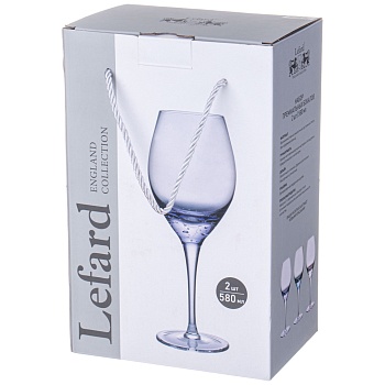 НАБОР БОКАЛОВ ДЛЯ ВИНА ИЗ 2 ШТ "BUBLES" 580 МЛ