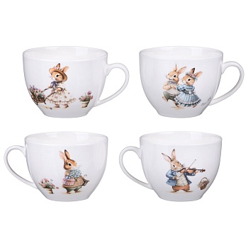 ЧАЙНЫЙ НАБОР LEFARD "RABBITS FAMILY" НА 4 ПЕР. 8 ПР. 250 МЛ