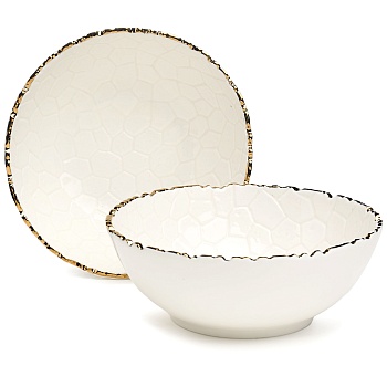 НАБОР САЛАТНИКОВ LEFARD "CHARM" 2 ШТ. 17,5*6 СМ 700 МЛ (С ЗОЛОТОЙ ЛИНИЕЙ)