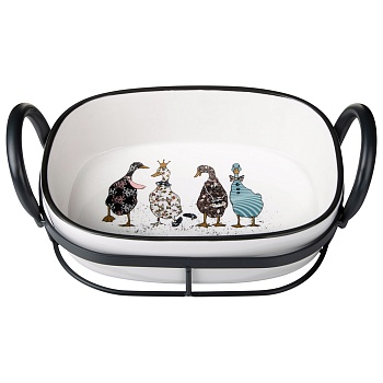 ФОРМА НА МЕТАЛ.ПОДСТАВКЕ LEFARD "FAMILY FARM" 25*15,5*9 CM 1000 МЛ