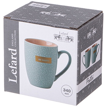 КРУЖКА "BE HAPPY" 340 МЛ