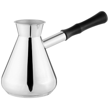 ТУРКА AGNESS, 500МЛ, НЕРЖ.СТАЛЬ 304, ТЕРМОАККУМУЛИРУЮЩЕЕ ДНО, ИНДУКЦИЯ