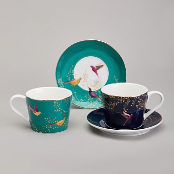 КОФЕЙНЫЙ НАБОР LEFARD "GOLDEN BIRDS" НА 2 ПЕР. 4 ПР. 120 МЛ (КОР=12НАБ.)