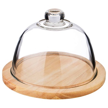 ДОСКА РАЗДЕЛОЧНАЯ С КРЫШКОЙ AGNESS "NATIVE" 20*20*1,5 СМ (КОР=4ШТ.)