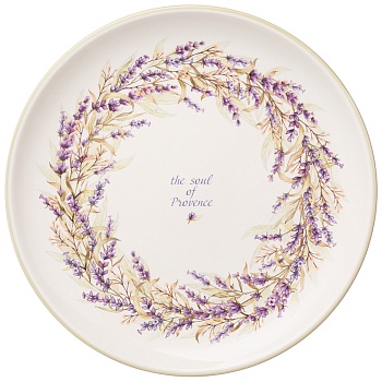 ТАРЕЛКА ПОДСТАНОВОЧНАЯ "ДУША ПРОВАНСА" 26*26 СМ. ВЫСОТА=3 СМ. (КОР=16ШТ.)