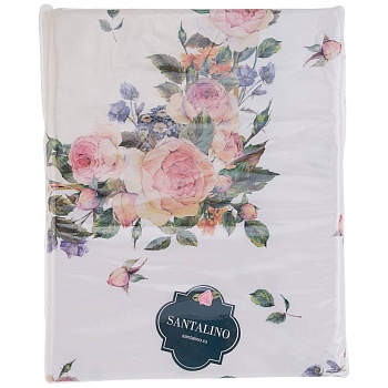 СКАТЕРТЬ КРУГЛАЯ "ВИНТАЖ" D185СМ ,КРЕМОВЫЙ, 100% ХЛОПОК,ТВИЛ ПРОПИТКА