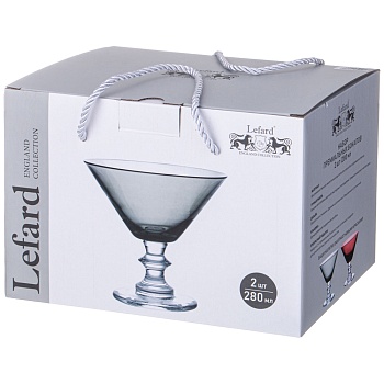 НАБОР БОКАЛОВ ДЛЯ МАРТИНИ ИЗ 2 ШТ "MIRAGE" PURPLE 280 МЛ