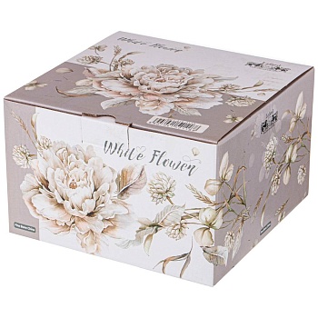 ЧАЙНАЯ ПАРА LEFARD "WHITE FLOWER" 500 МЛ СЕРАЯ (КОР=24НАБ.)