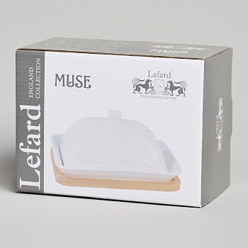 МАСЛЕНКА LEFARD "MUSE" НА ДЕР. ПОДСТАВКЕ 17*12,5*8 СМ