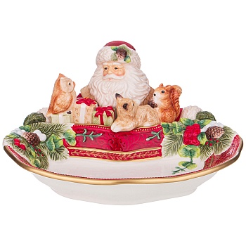 БЛЮДО LEFARD "ДЕД МОРОЗ" ГЛУБОКОЕ 31*30*16,5 СМ (КОР=4ШТ.)