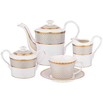 ЧАЙНЫЙ СЕРВИЗ LEFARD "CLASSIC" НА 6 ПЕР. 15 ПР. 1250/400/350/250 МЛ (КОР=1НАБОР.)