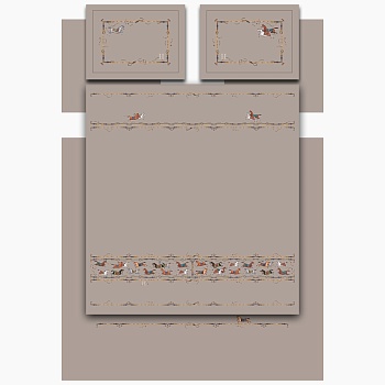 КПБ,KING SIZE,"PASSAGE"КАПУЧИНО,САТИН,ХЛОПОК 100%,П.240Х260-1ШТ,ПР.260Х260-1ШТ,Н.50Х70-2ШТ/70Х70-2ШТ