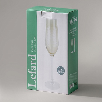 НАБОР БОКАЛОВ ДЛЯ ШАМПАНСКОГО "FLORA" ИЗ 2 ШТ. 180 МЛ