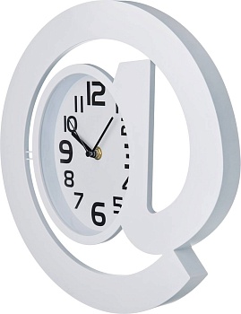 ЧАСЫ НАСТЕННЫЕ КВАРЦЕВЫЕ "СОБАЧКА" ДИАМЕТР=30 СМ. ЦВЕТ: БЕЛЫЙ ЦИФЕРБЛАТ 17*12 СМ. (КОР=6ШТ.)