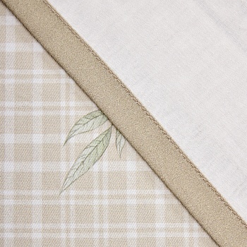 СКАТЕРТЬ "ДУША ПРОВАНСА" 110Х140СМ ,БЕЖЕВЫЙ, 100% ХЛОПОК,ТВИЛ С ПРОПИТКОЙ