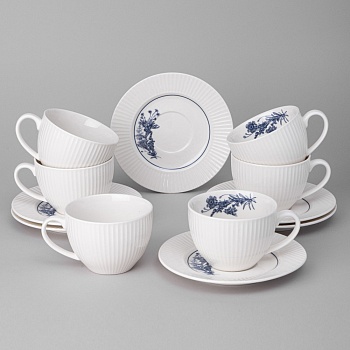 ЧАЙНЫЙ НАБОР LEFARD "ROYAL BLUE" НА 6 ПЕР. 12 ПР. 270 МЛ (КОР=4НАБ.)