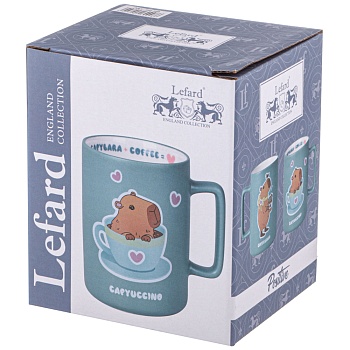 КРУЖКА LEFARD "CAPYBARA+COFFEE" 400МЛ