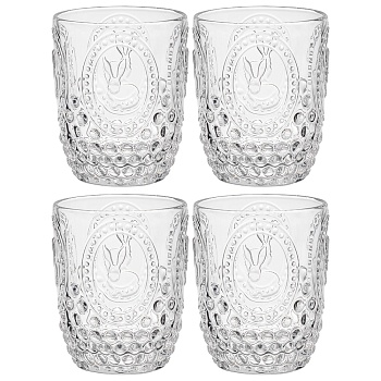 НАБОР СТАКАНОВ ДЛЯ ВОДЫ/СОКА "SUNDAY" 4ШТ/280 МЛ