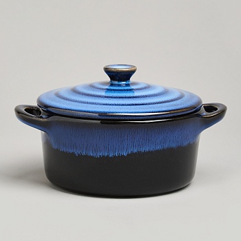 ГОРШОЧЕК ДЛЯ ЗАПЕКАНИЯ REACTIVE BLUE 18,5*14,5*6,5/10СМ 600 МЛ