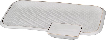 БЛЮДО ДЛЯ ШАШЛЫКА LEFARD "ДИАМАНД ГОЛД" 31*19,5*3 СМ (КОР=12ШТ.)