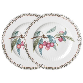 НАБОР ТАРЕЛОК ЗАКУСОЧНЫХ LEFARD "FRUIT GARDEN" 2 ШТ. 20,5 СМ (КОР=24НАБ.)