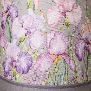 ФАРТУК "ИРИСЫ" 60Х70СМ,100% ХЛОПОК,СЕРЫЙ,ТВИЛ,ПРОПИТКА