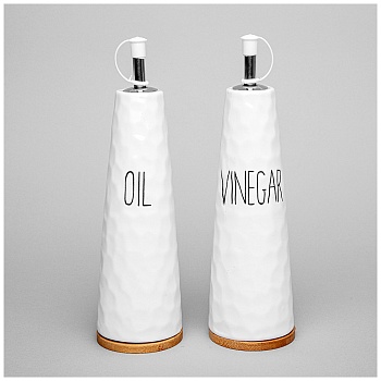 НАБОР ЕМКОСТЕЙ ДЛЯ МАСЛА И УКСУСА КОЛЛЕКЦИЯ "KITCHEN" 2 ПР. 6,5*23 СМ