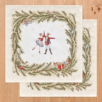 НАБОР САЛФЕТОК ИЗ 2-Х ШТ "ЩЕЛКУНЧИК",40Х40СМ ,100% ХЛОПОК