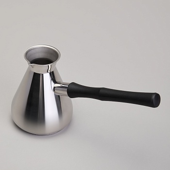 ТУРКА AGNESS, 350МЛ, НЕРЖ.СТАЛЬ 304, ТЕРМОАККУМУЛИРУЮЩЕЕ ДНО, ИНДУКЦИЯ