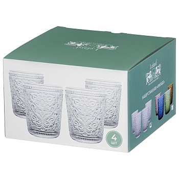 НАБОР СТАКАНОВ "VINTAGE", 4 ШТ/320 МЛ