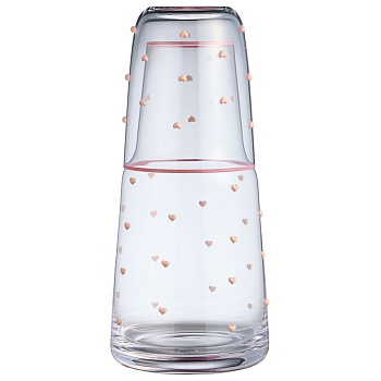 ГРАФИН С КРЫШКОЙ-СТАКАНОМ "SWEETY" 890/330 МЛ