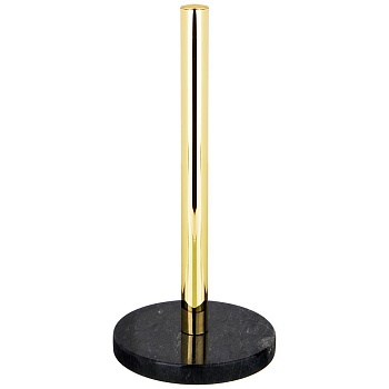 ДЕРЖАТЕЛЬ ДЛЯ ПОЛОТЕНЕЦ AGNESS "ЧЕРНОЕ ЗОЛОТО" Д=15 СМ ВЫС=32 СМ (КОР=12ШТ.)