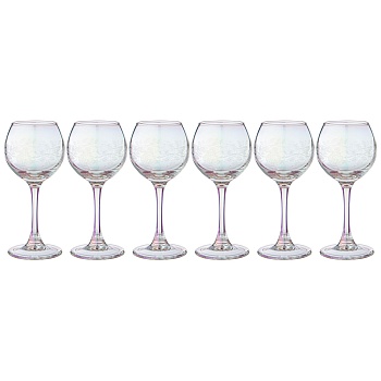 НАБОР РЮМОК ИЗ 6 ШТ "FLOWER" ЛИЛОВАЯ ДЫМКА 65 МЛ 6*6*12,4СМ