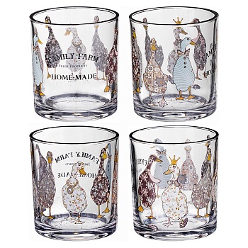 НАБОР СТАКАНОВ "FAMILY FARM" ИЗ 4-Х ШТ. 320 МЛ