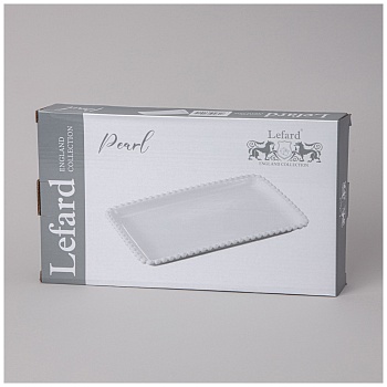 БЛЮДО LEFARD "PEARL" ПРЯМОУГ. 30*17,5*2,5 СМ (КОР=24ШТ.)