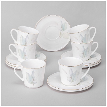 КОФЕЙНЫЙ  НАБОР LEFARD "INSPIRATION" НЕЖНОСТЬ НА 6 ПЕР. 12 ПР. 220 МЛ (КОР=4НАБ.)