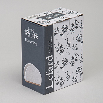 САЛФЕТНИЦА LEFARD "FLOWERS STORY" НА ДЕРЕВ. ПОДСТАВКЕ 12*4,5*9 СМ