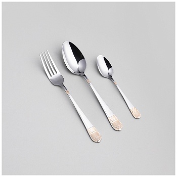 НАБОР СТОЛОВЫХ ПРИБОРОВ SOLE AGNESS 18 ПР., СТАЛЬ 18/0