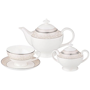 ЧАЙНЫЙ СЕРВИЗ LEFARD "5 O'CLOCK" НА 6 ПЕР. 14 ПР. 1200/300/250 МЛ (КОР=2НАБ.)