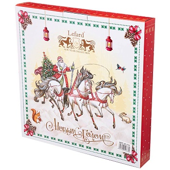 БЛЮДО LEFARD "ТРОЙКА" КВАДРАТНОЕ 25X4,2CM КРАСНОЕ (КОР=12ШТ.)