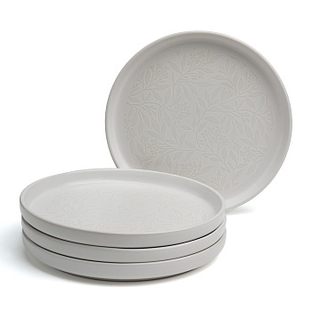 НАБОР ТАРЕЛОК ЗАКУСОЧНЫХ BRONCO "CHOICE WHITE" 20,5 СМ 4ШТ