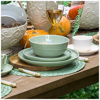 САЛАТНИК LEFARD "TRENDY" 21,5*7 СМ 1800 МЛ ЗЕЛЕНЫЙ (МАЛ.УП.=4ШТ,/КОР=24ШТ.)