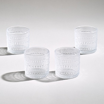 НАБОР РЮМОК "BUBBLES" 4 ШТ. 65 МЛ / 5 СМ