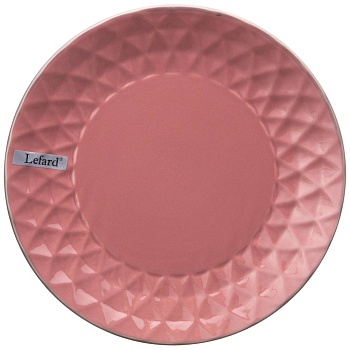 ТАРЕЛКА ПОДСТАНОВОЧНАЯ 24 СМ КОЛЛЕКЦИЯ "МИРАЖ" ЦВЕТ:СПЕЛАЯ ВИШНЯ  (МАЛ=6ШТ)